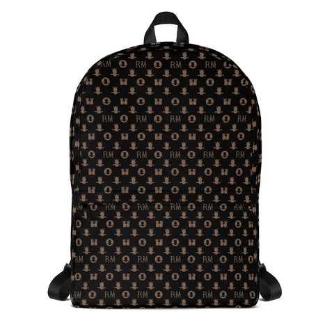 Ron Marcel Monogram Backpack [Black]