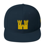 Castle Snapback Hat [Gold Stitch]