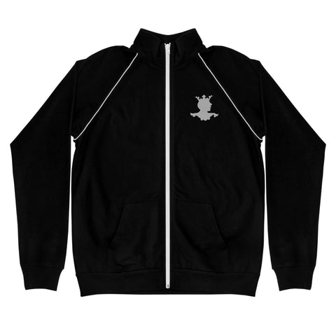 Men's Piped Embroidered Fleece Jacket