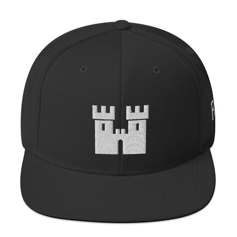 Castle Snapback Hat [White Stitch]