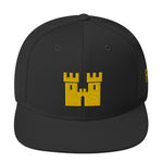 Castle Snapback Hat [Gold Stitch]